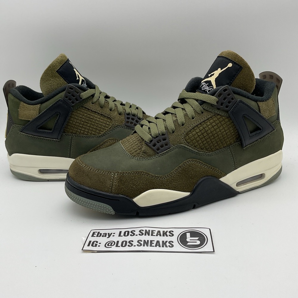 Size 10.5 - Jordan 4 SE Retro Low Craft‎ - Olive (FB9927-200)